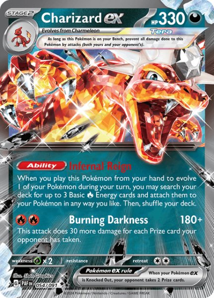画像1: リザードンex　Charizard ex　英語版　海外版　054/091 (1)