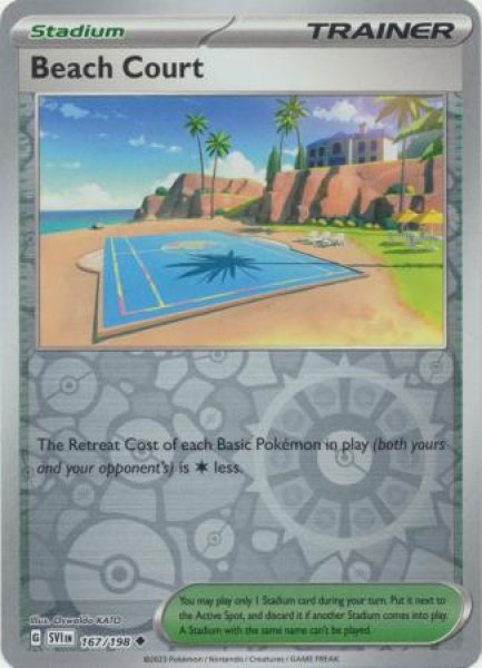 画像1: ビーチコート　Beach Court　【リバホロ】　英語版　海外版　167/198 (1)