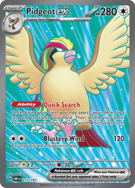 画像1: ピジョットex　Pidgeot ex　英語版　海外版　217/197 (1)