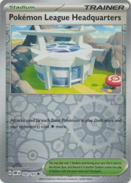 画像1: ポケモンリーグ本部　Pokémon League Headquarters　【リバホロ】　英語版　海外版　192/197 (1)