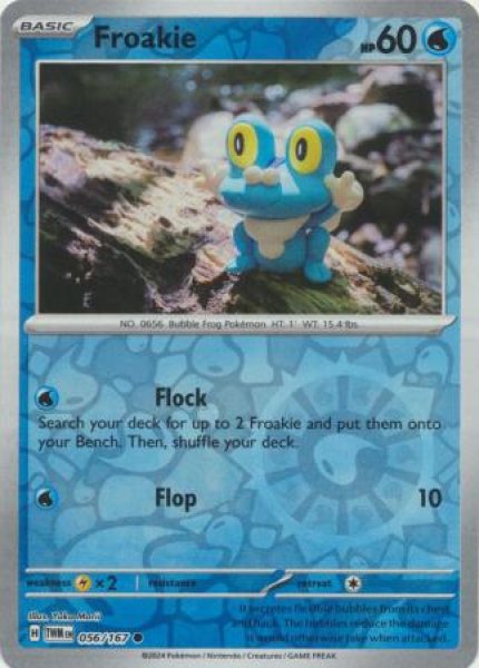 画像1: ケロマツ　Froakie　【リバホロ】　英語版　海外版　056/167 (1)