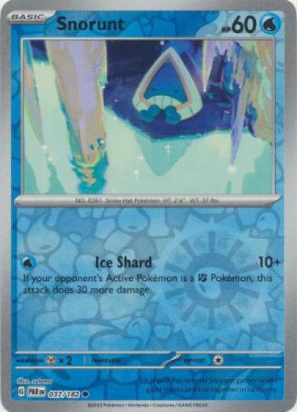 画像1: ユキワラシ　Snorunt　【リバホロ】　英語版　海外版　037/182 (1)