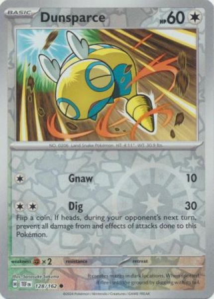 画像1: ノコッチ　Dunsparce　【リバホロ】　英語版　海外版　128/162 (1)