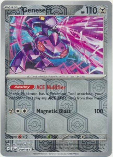 画像1: ゲノセクト　Genesect　【リバホロ】　英語版　海外版　040/064 (1)