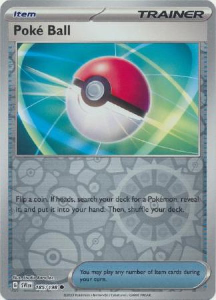 画像1: モンスターボール　Poke Ball　【リバホロ】　英語版　海外版　185/198 (1)