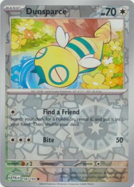 画像1: ノコッチ　Dunsparce　【リバホロ】　英語版　海外版　156/193 (1)