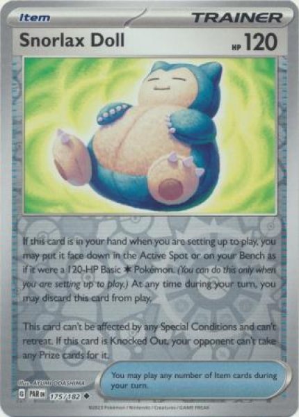 画像1: カビゴンドール　Snorlax Doll　【リバホロ】　英語版　海外版　175/182 (1)