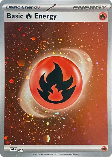 画像1: 基本炎エネルギー　Basic Fire Energy　【ホロ】　英語版　海外版　SVE002 (1)