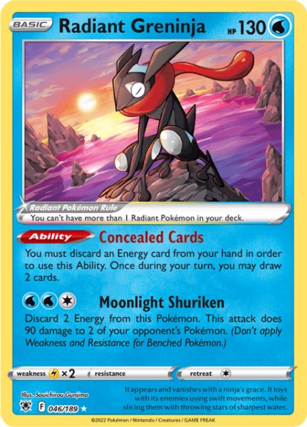 画像1: かがやくゲッコウガ　Radiant Greninja　英語版　海外版　046/189 (1)