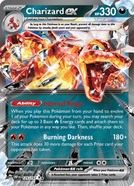 画像1: リザードンex　Charizard ex　英語版　海外版　125/197 (1)