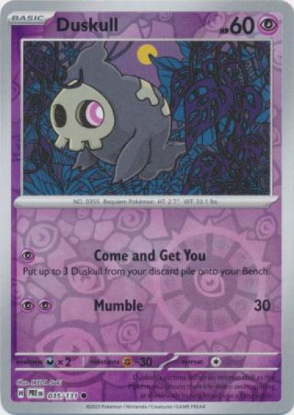 画像1: ヨマワル　Duskull　【リバホロ】　英語版　海外版　035/131 (1)