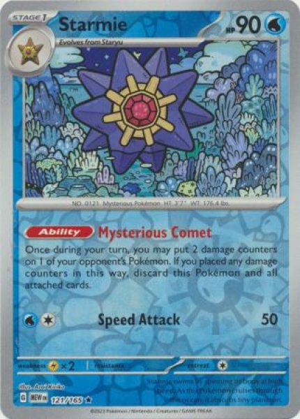 画像1: スターミー　Starmie　【リバホロ】　英語版　海外版　121/165 (1)