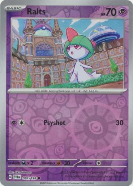 画像1: ラルトス　Ralts　【リバホロ】　英語版　海外版　084/198 (1)