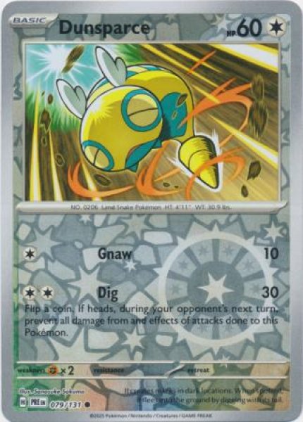 画像1: ノコッチ　Dunsparce　【リバホロ】　英語版　海外版　079/131 (1)