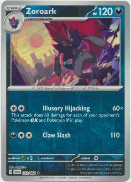 画像1: ゾロアーク　Zoroark　【リバホロ】　英語版　海外版　032/064 (1)