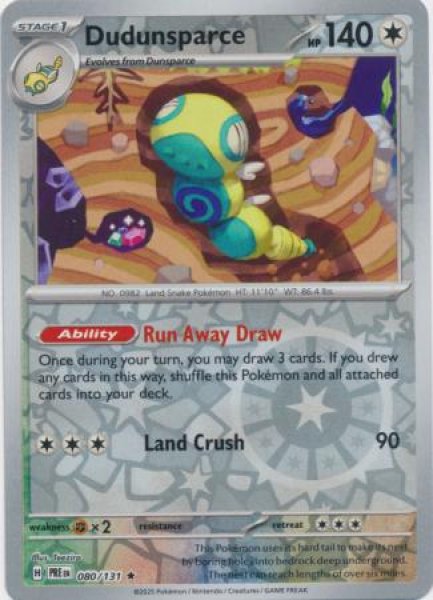 画像1: ノココッチ　Dudunsparce　【リバホロ】　英語版　海外版　080/131 (1)