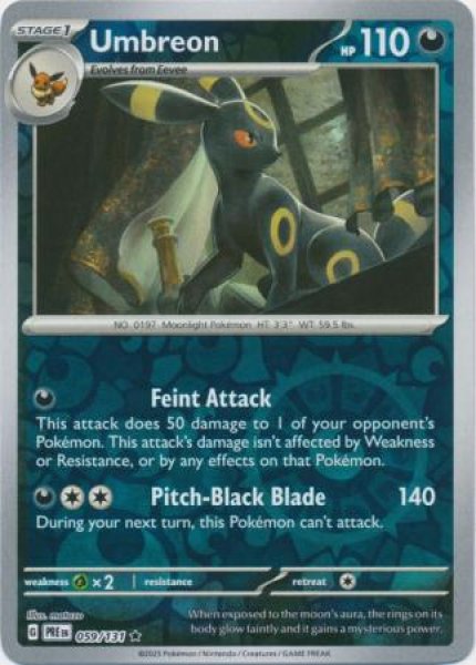 画像1: ブラッキー　Umbreon　【リバホロ】　英語版　海外版　059/131 (1)