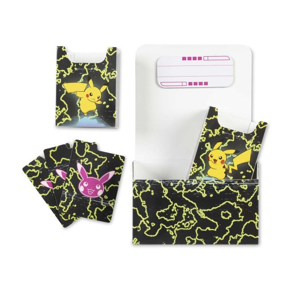 画像2: 【ダブルデッキケース】ピカチュウ - Pikachu Neon Charge Double Deck Box (2)