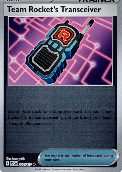 画像1: ロケット団のレシーバー　Team Rocket's Transceiver　【リバホロ】　英語版　海外版　209/217 (1)