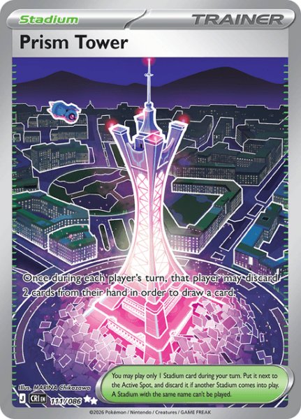 画像1: プリズムタワー　Prism Tower　【ホロ】　英語版　海外版　111/086 (1)