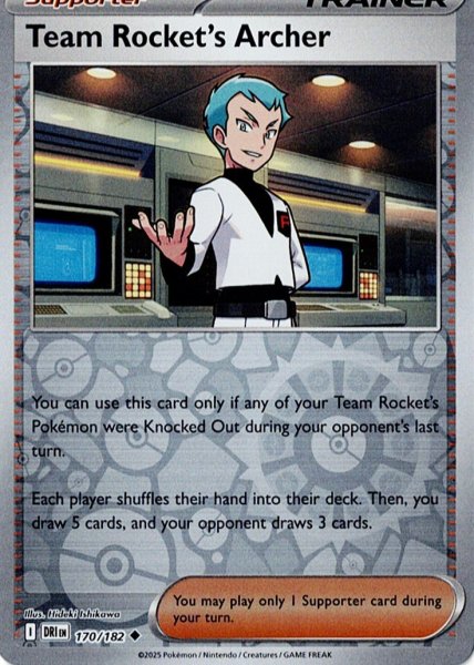 画像1: ロケット団のアポロ　Team Rocket's Archer　【リバホロ】　英語版　海外版　170/182 (1)