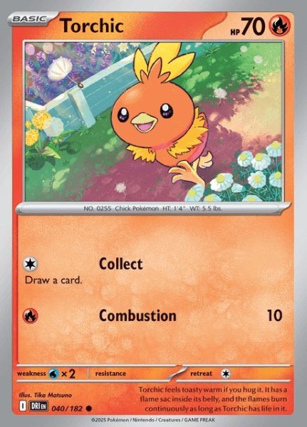 画像1: アチャモ　Torchic　【ノーマル】　英語版　海外版　040/182 (1)