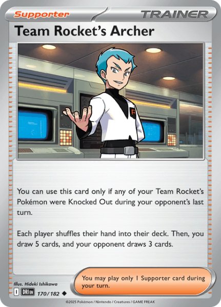 画像1: ロケット団のアポロ　Team Rocket's Archer　【ノーマル】　英語版　海外版　170/182 (1)