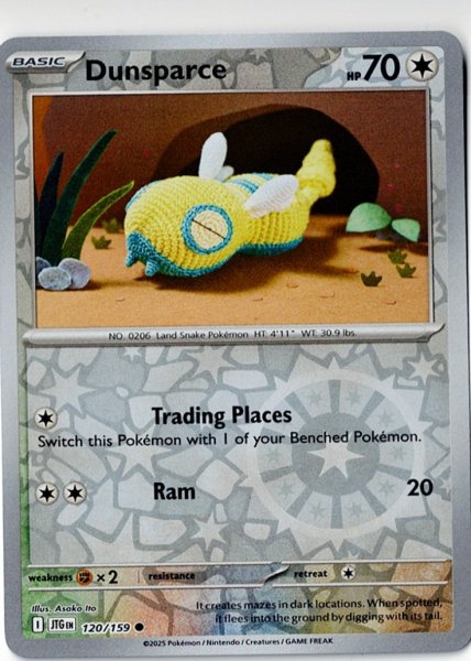 画像1: ノコッチ　Dunsparce　【リバホロ】　英語版　海外版　120/159 (1)