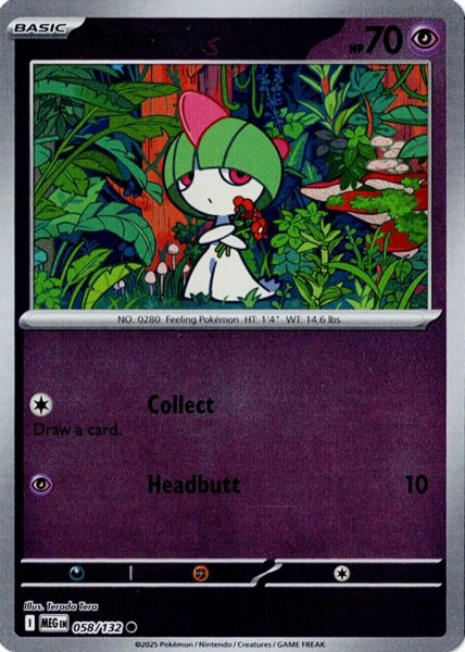 画像1: ラルトス　Ralts　【リバホロ】　英語版　海外版　058/132 (1)