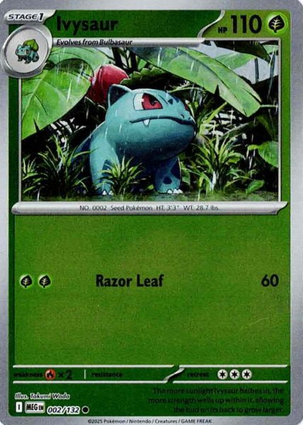 画像1: フシギソウ　Ivysaur　【リバホロ】　英語版　海外版　002/132 (1)