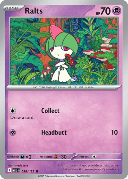 画像1: ラルトス　Ralts　【ノーマル】　英語版　海外版　058/132 (1)