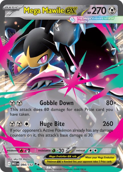 画像1: メガクチートex　Mega Mawile ex　【ホロ】　英語版　海外版　094/132 (1)