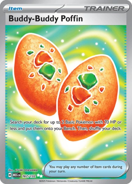 画像1: なかよしポフィン　Buddy-Buddy Poffin　【ホロ】　英語版　海外版　167/132 (1)