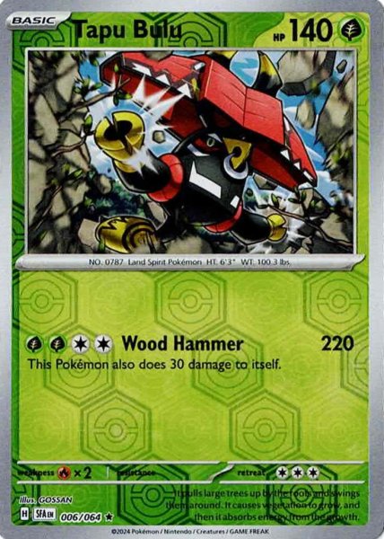 画像1: カプ・ブルル　Tapu Bulu　【リバホロ】　英語版　海外版　006/064 (1)
