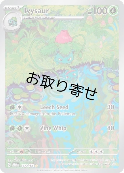 画像1: 【取り寄せ】フシギソウ　Ivysaur　【IR】　英語版　海外版　167/165 (1)