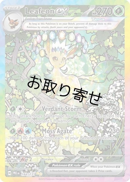 画像1: 【取り寄せ】リーフィアex　Leafeon ex　【SIR】　英語版　海外版　144/131 (1)