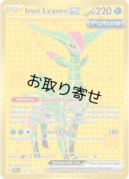 画像1: 【取り寄せ】テツノイサハex　Iron Leaves ex　【HR】　英語版　海外版　213/162 (1)