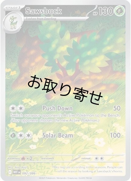画像1: 【取り寄せ】メブキジカ　Sawsbuck　【IR】　英語版　海外版　092/086 (1)
