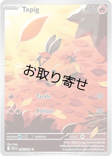 画像1: 【取り寄せ】ポカブ　Tepig　【IR】　英語版　海外版　096/086 (1)