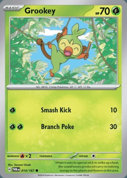 画像1: サルノリ　Grookey　【ノーマル】　英語版　海外版　014/167 (1)